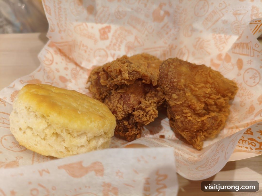 Fried Chicken and Biscuit