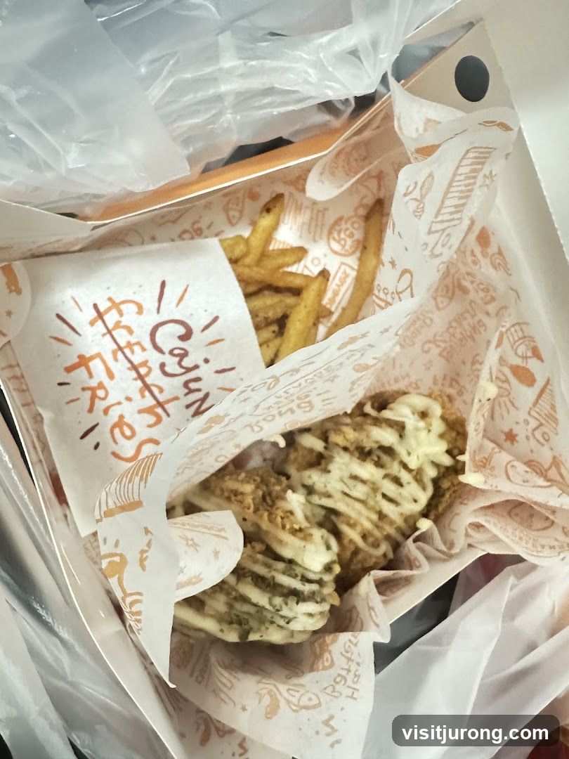 Fried Chicken and Fries