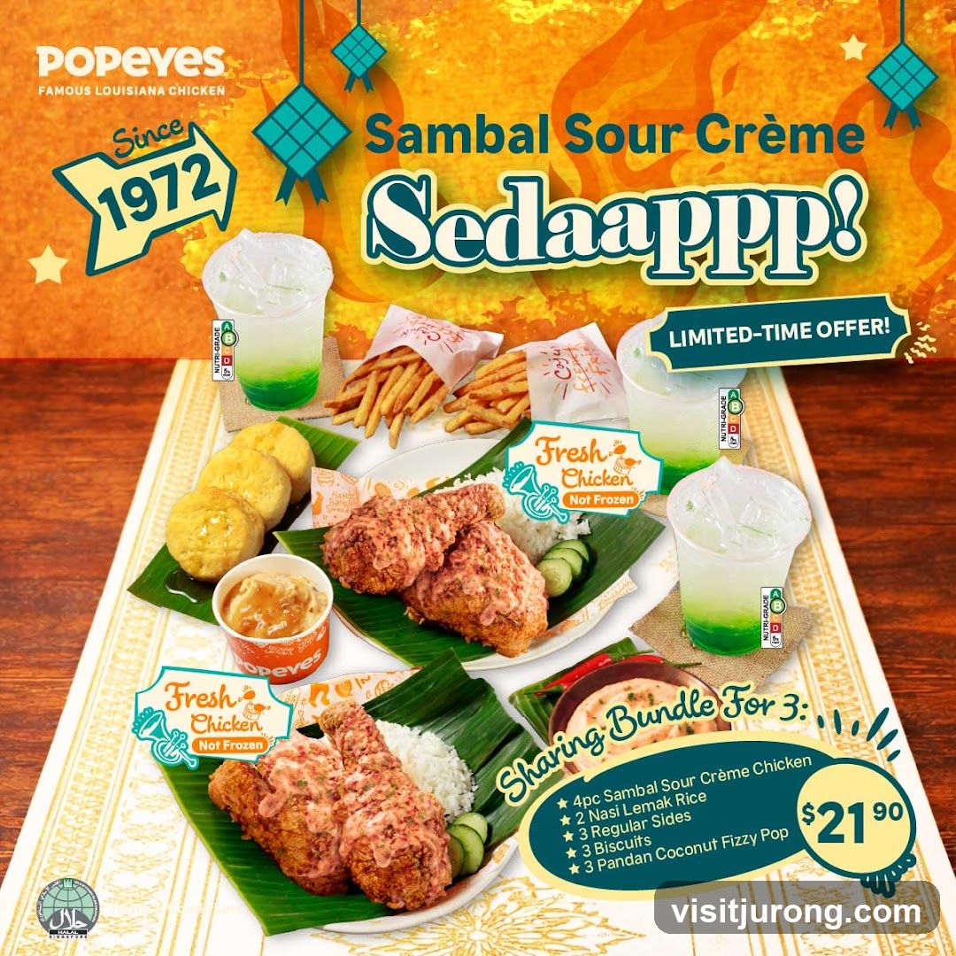 Popeyes Sambal Sour Crème Sedaappp! Limited-Time Offer