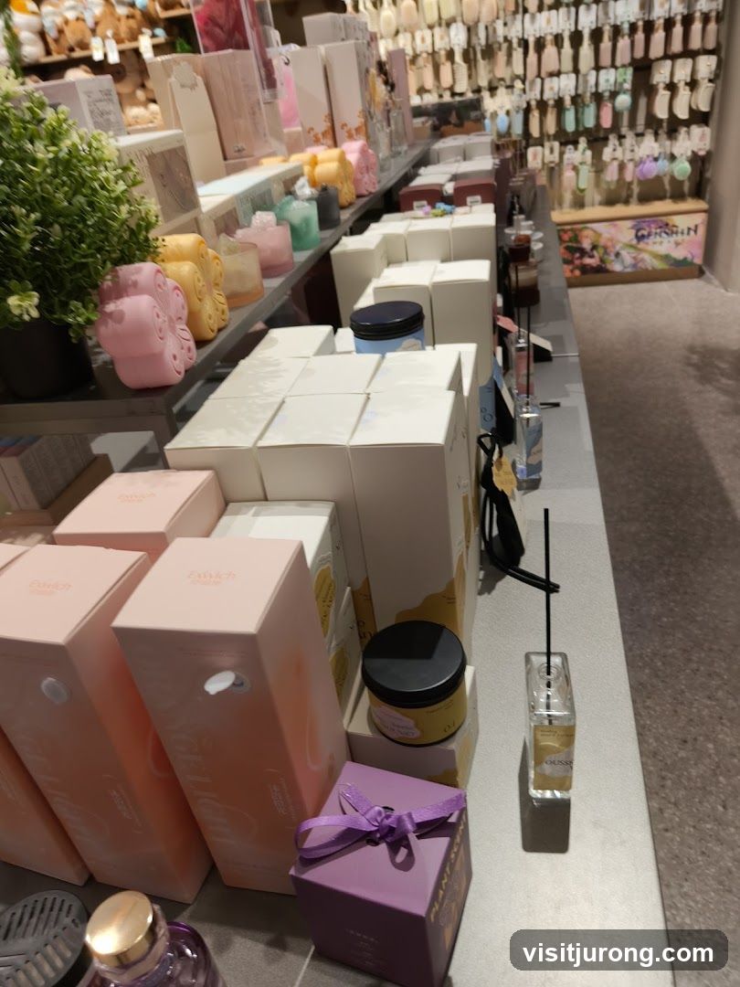 Store Display with Packaged Goods