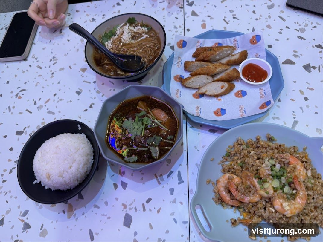 Table with various dishes