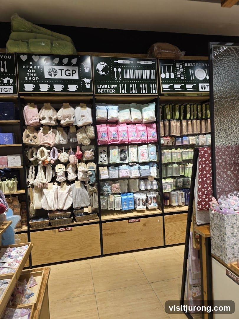 Store Interior with Shelves of Merchandise