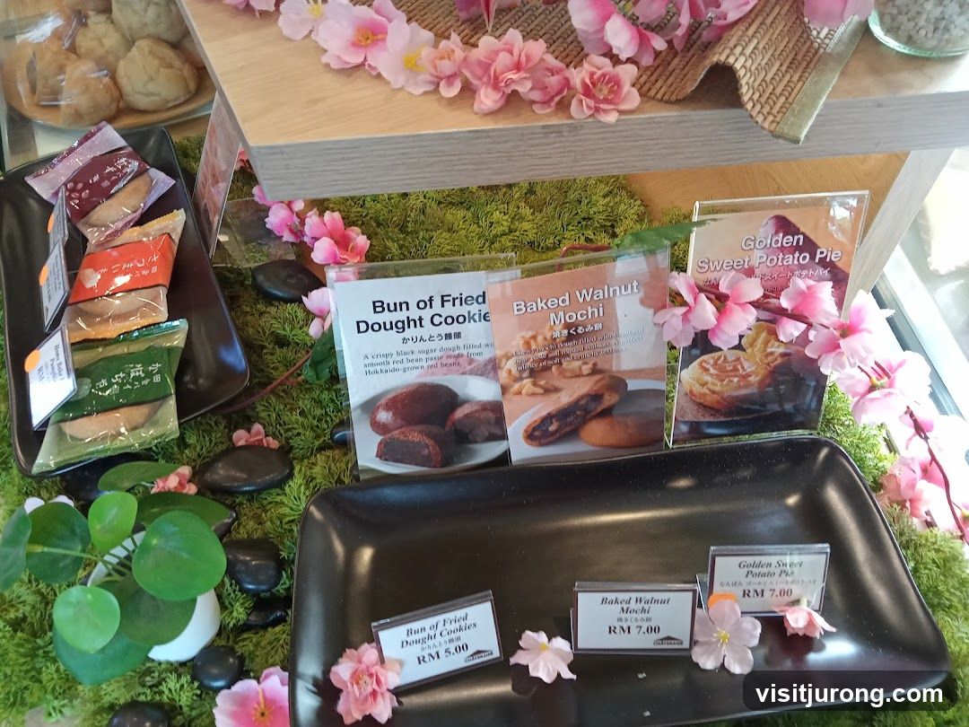 Dessert Display with Sakura Decorations