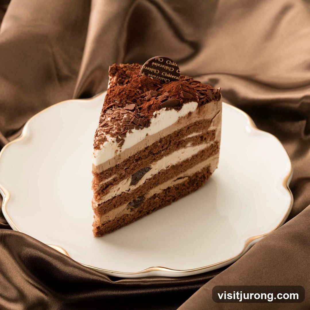 Chocolate Layer Cake Slice