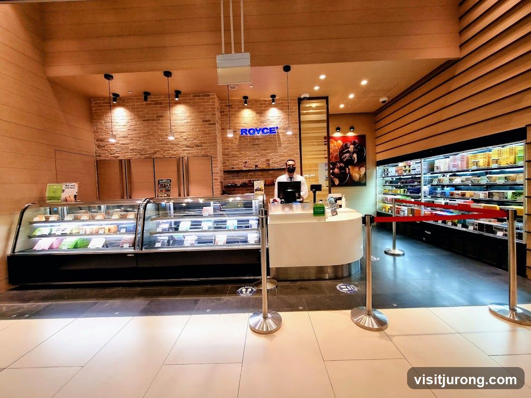 Store Interior with Display Cases and Counter