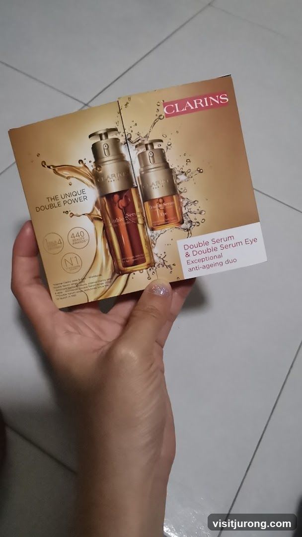 Clarins Double Serum Promotional Card