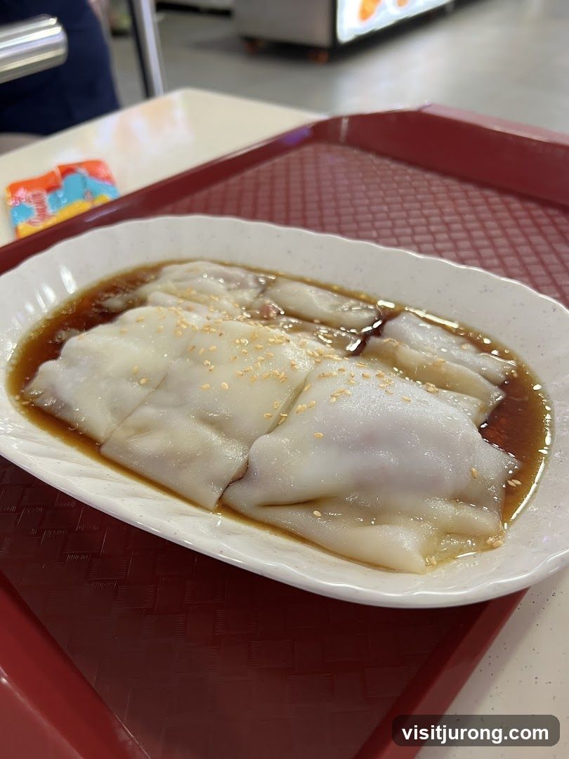 Cheung Fun with Sesame Seeds