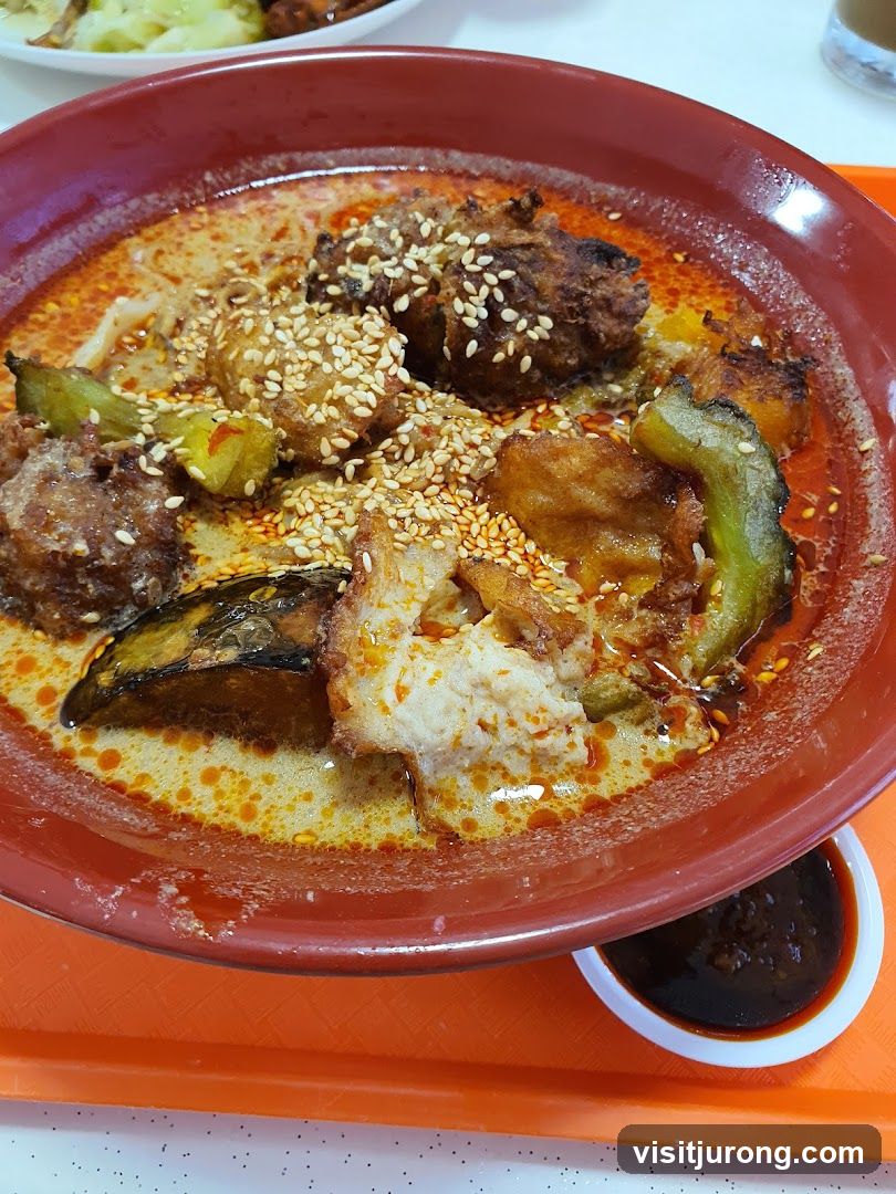 Curry Noodles with Fried Ingredients