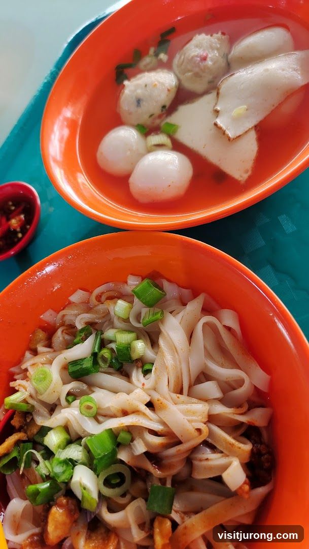 Noodles and Fish Ball Soup