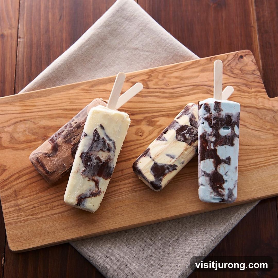 Four Swirled Popsicles