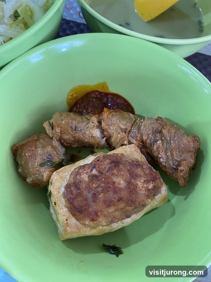 Fried Tofu and Rolls
