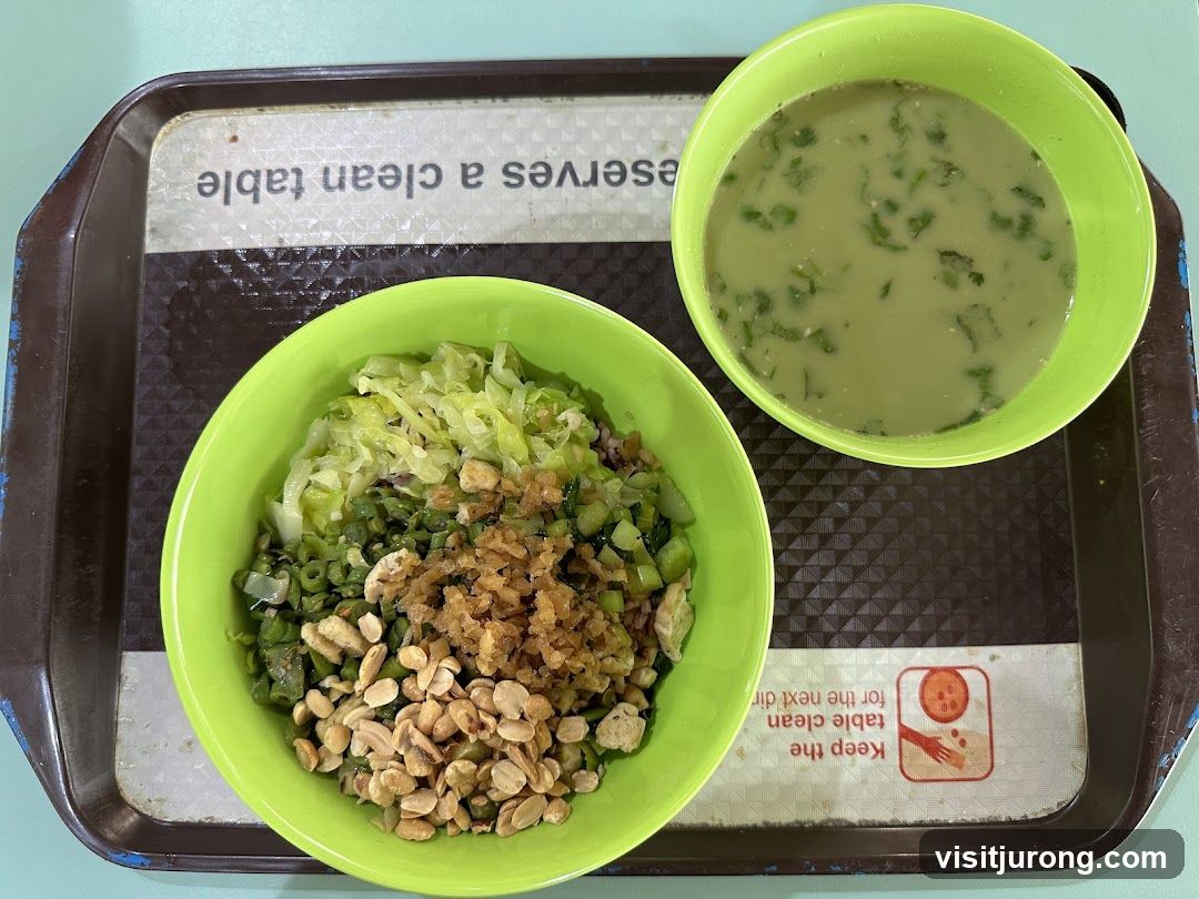 Food on a tray