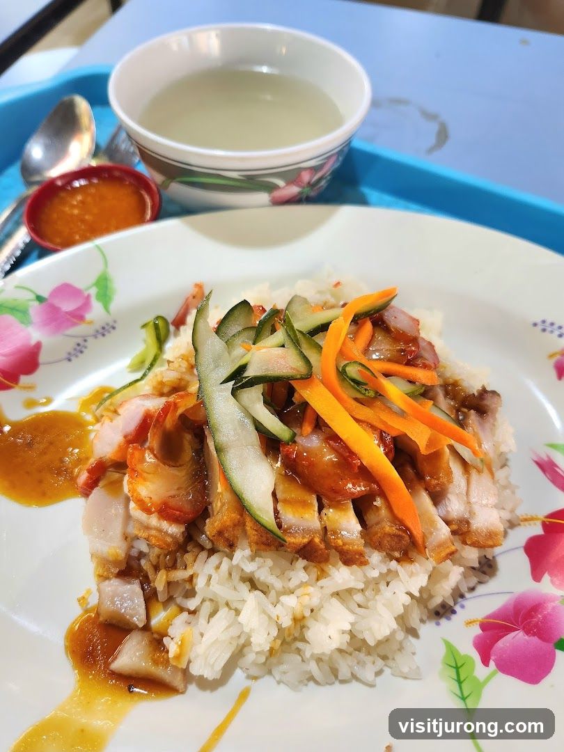 Roast Pork and Crispy Pork Belly Rice