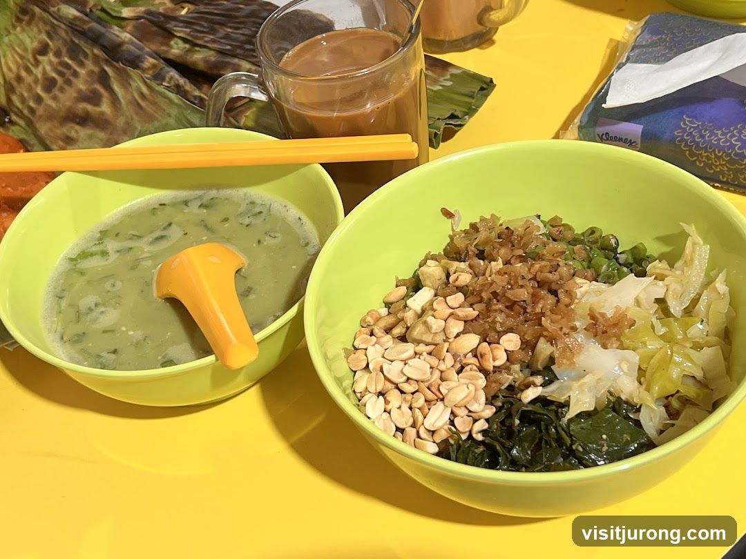 Two Bowls of Food with Drink