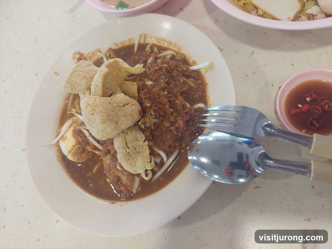Noodle Dish with Crackers and Egg