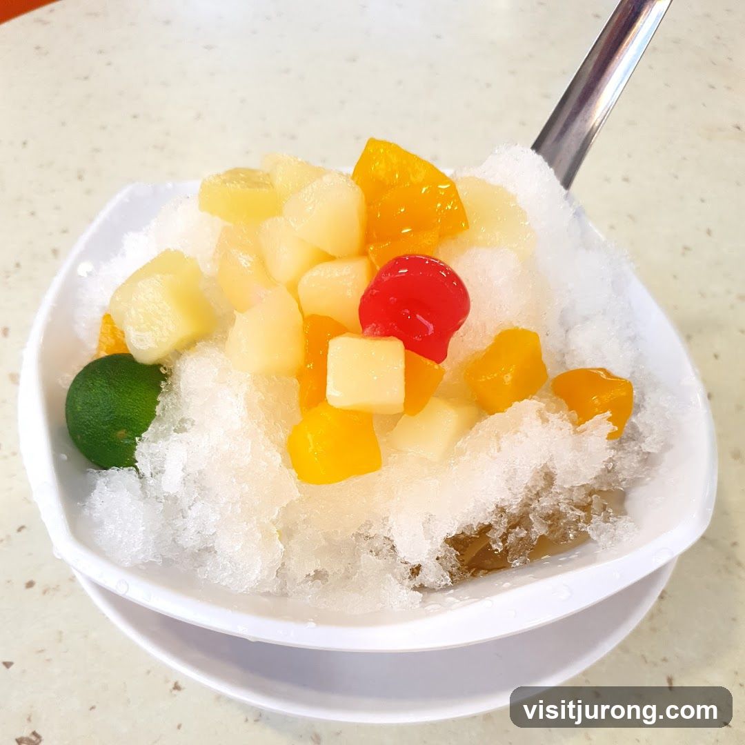 Shaved Ice Dessert with Fruit