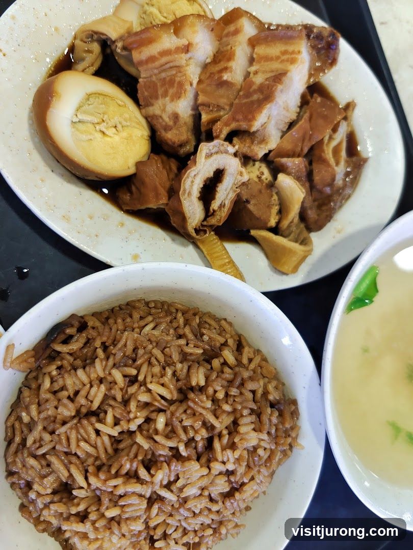 Braised Pork Belly and Egg with Rice