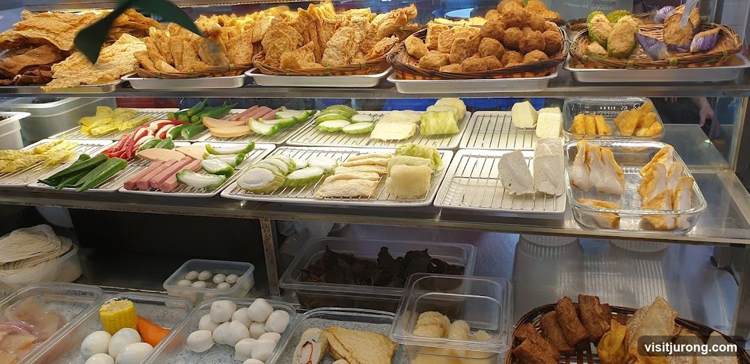 Fried Snacks and Ingredients Display
