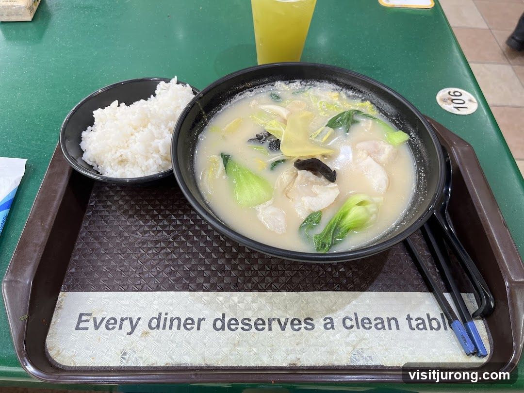 Meal with Rice and Soup