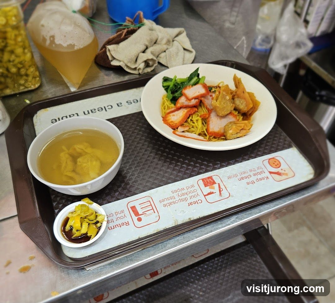 Noodle Dish with Soup and Condiments