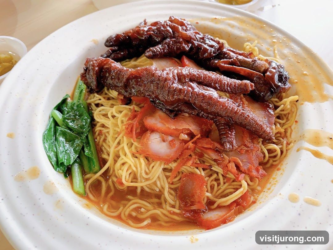 Noodles with Chicken Feet and Char Siu