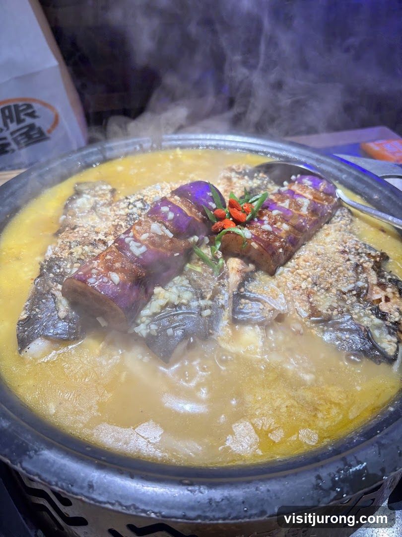 Steaming Fish and Eggplant Dish