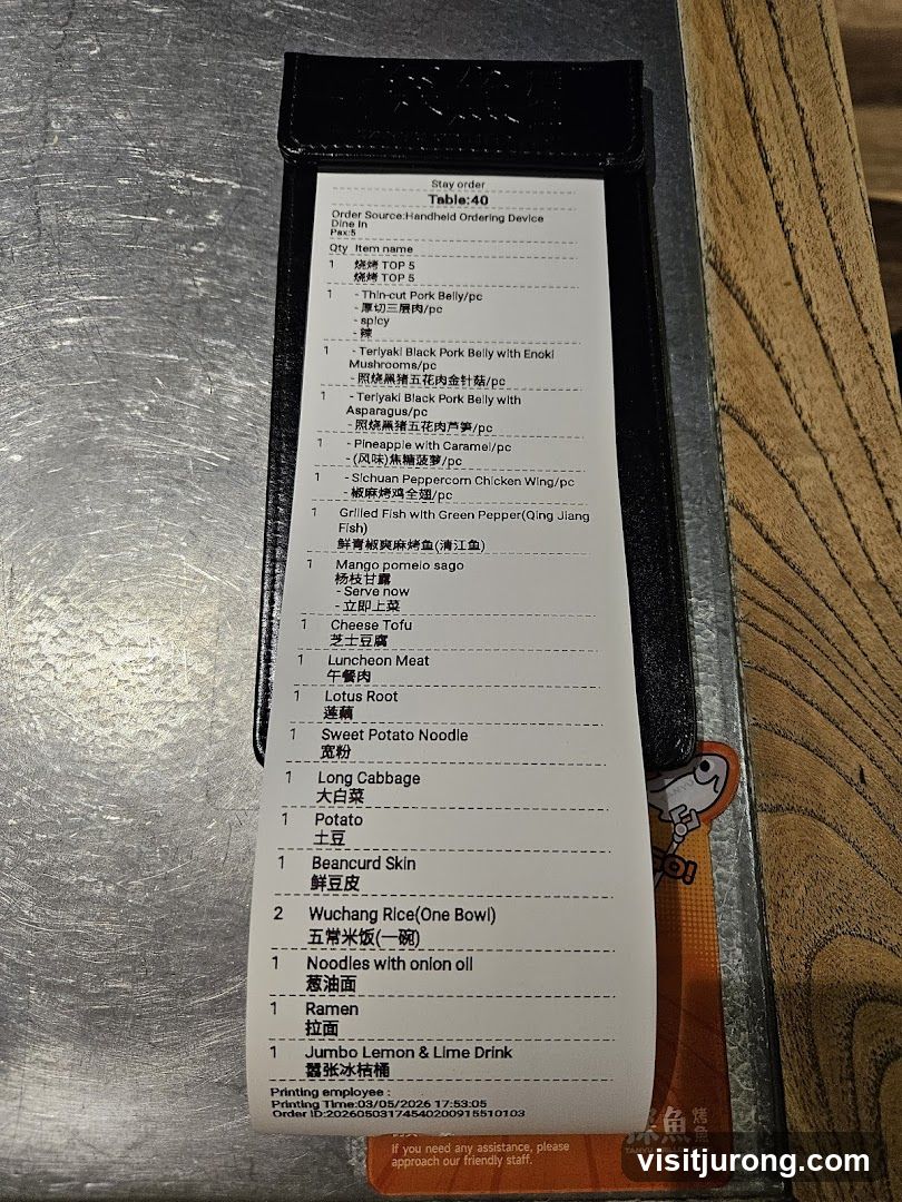 Order Table 40