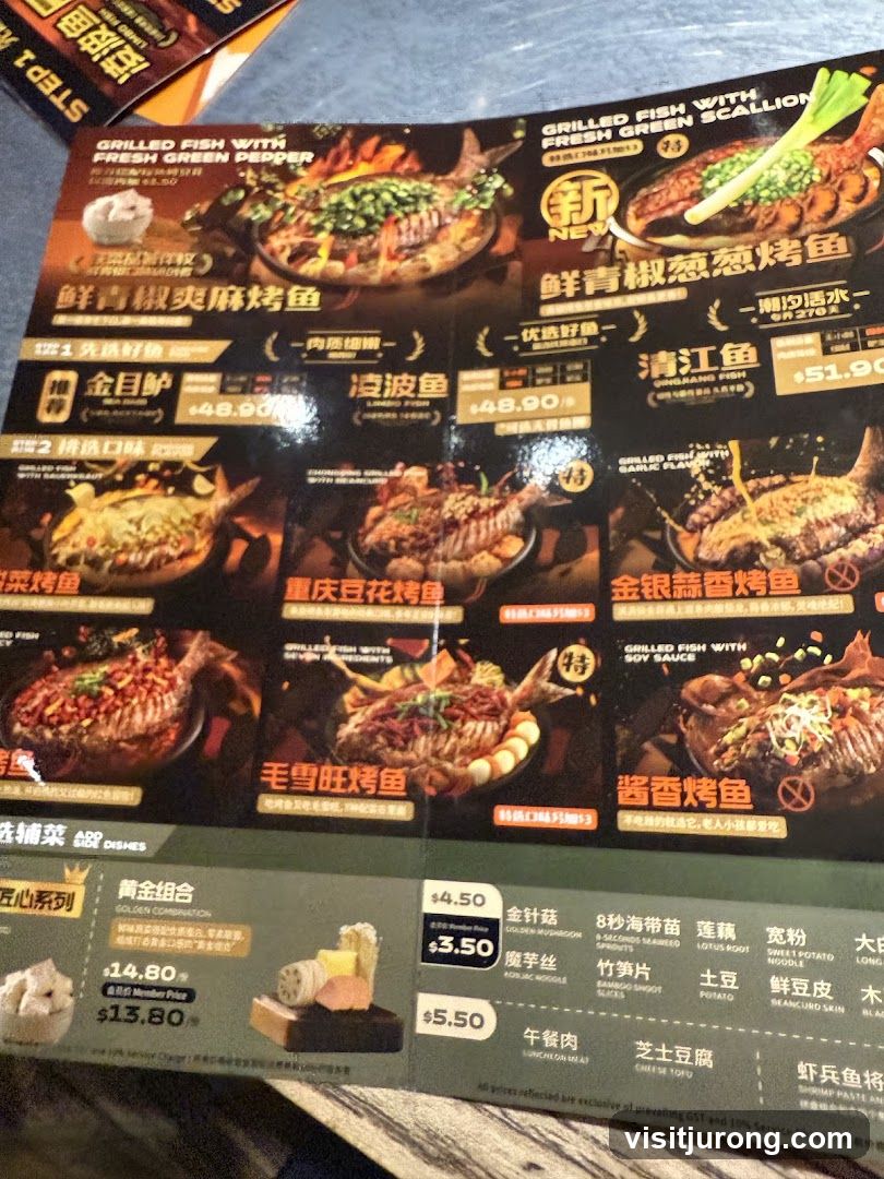 Grilled Fish Menu