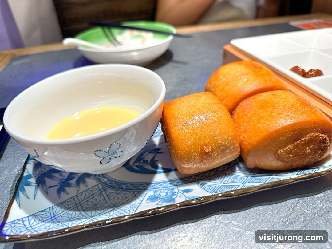 Fried Mantou Buns with Condensed Milk
