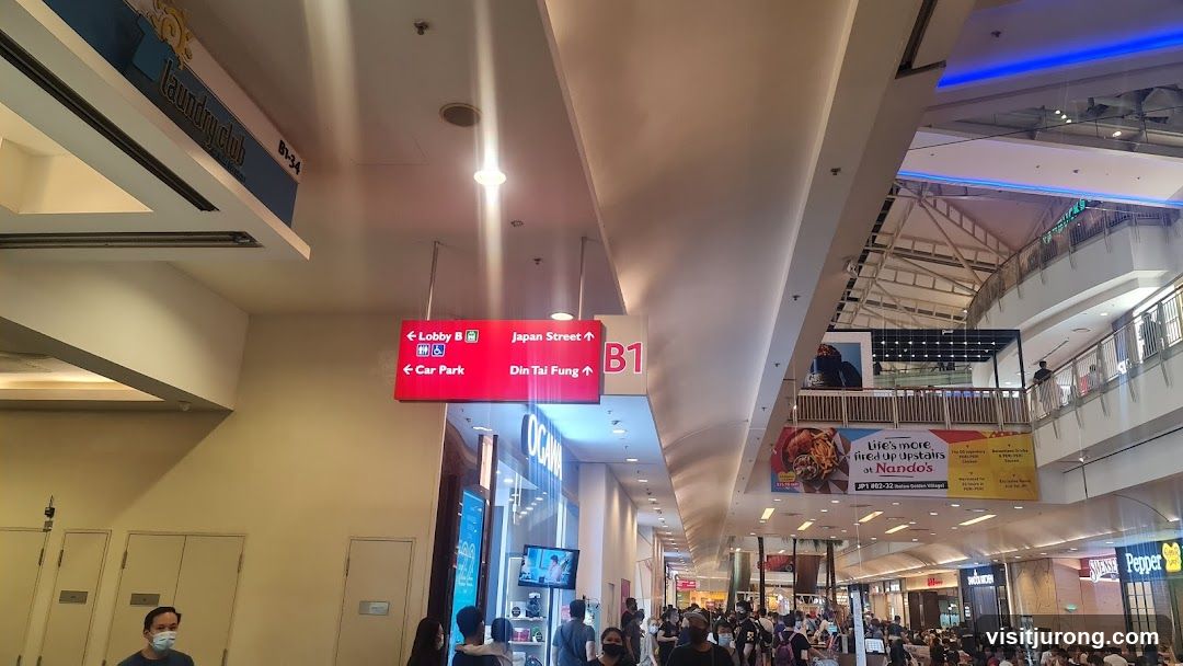 Mall Interior with Signage