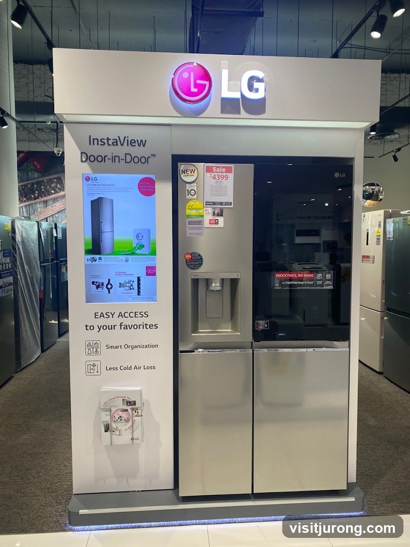 LG InstaView Refrigerator Display