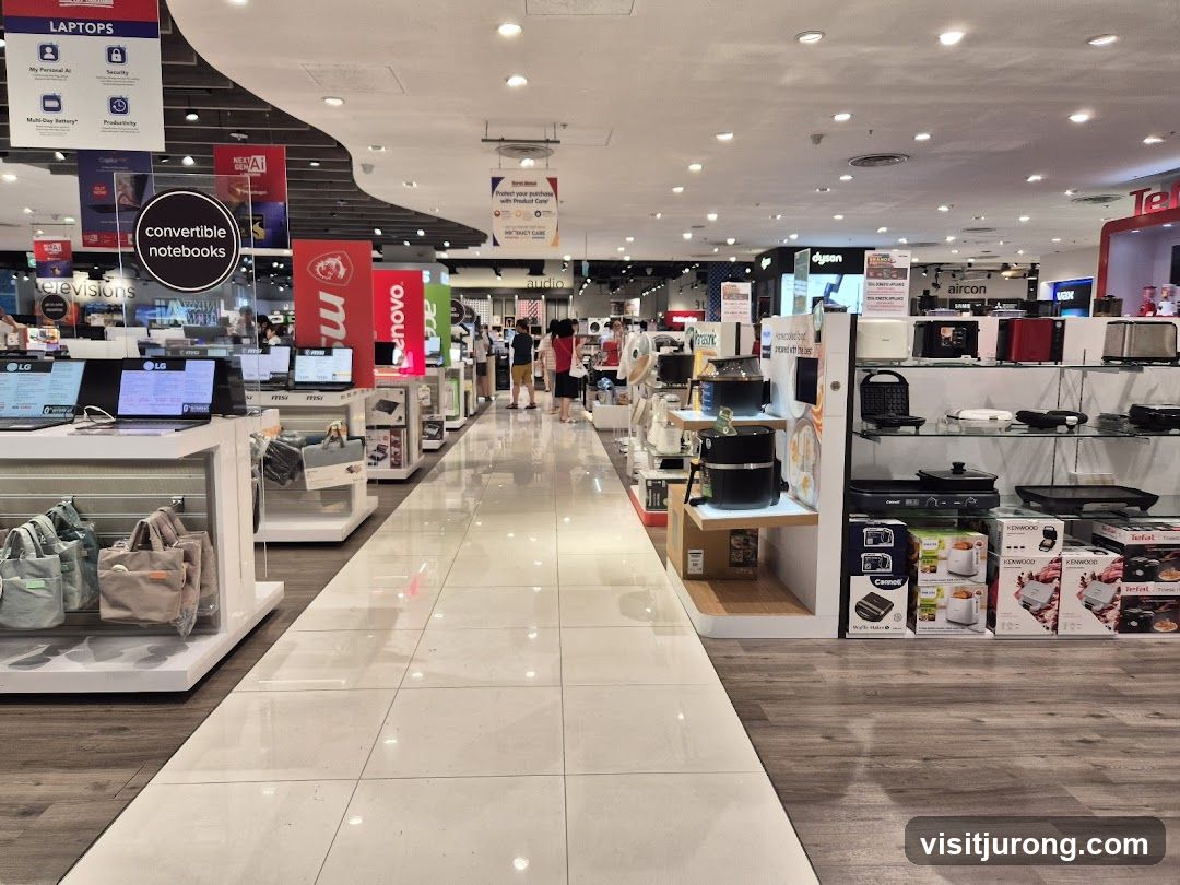 Electronics Store Aisle