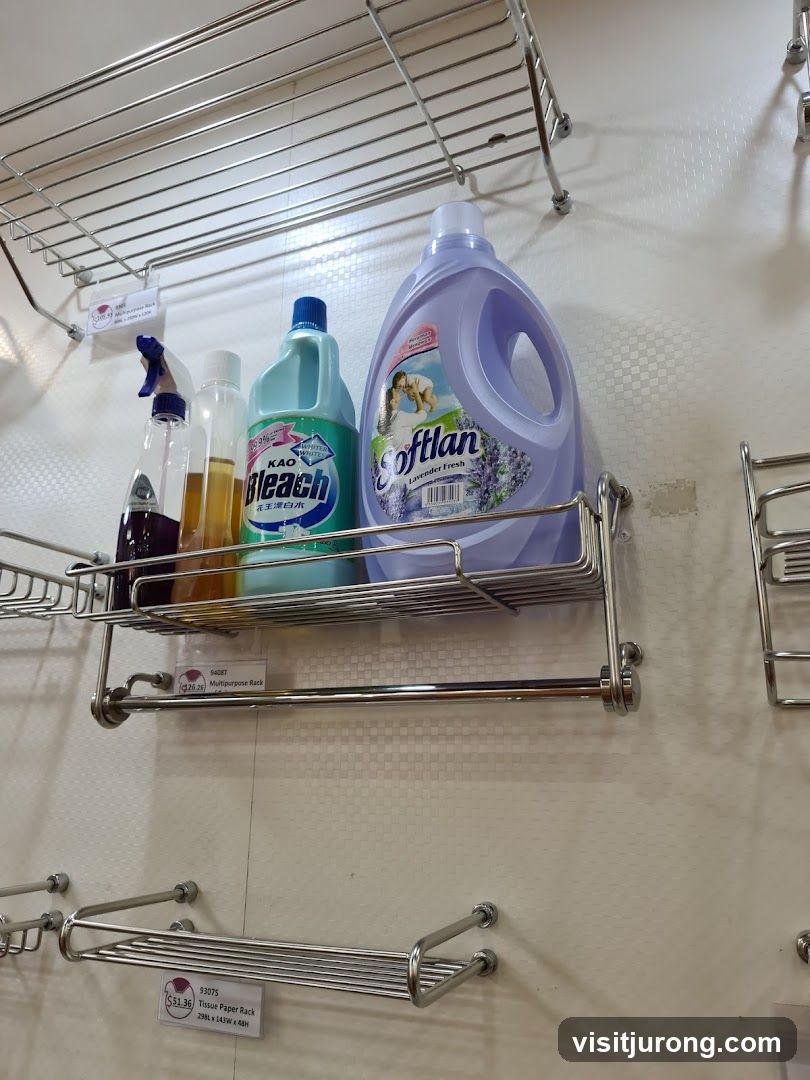 Cleaning Supplies and Racks
