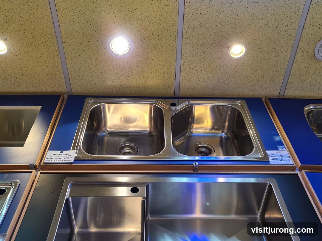 Double Basin Sink Display