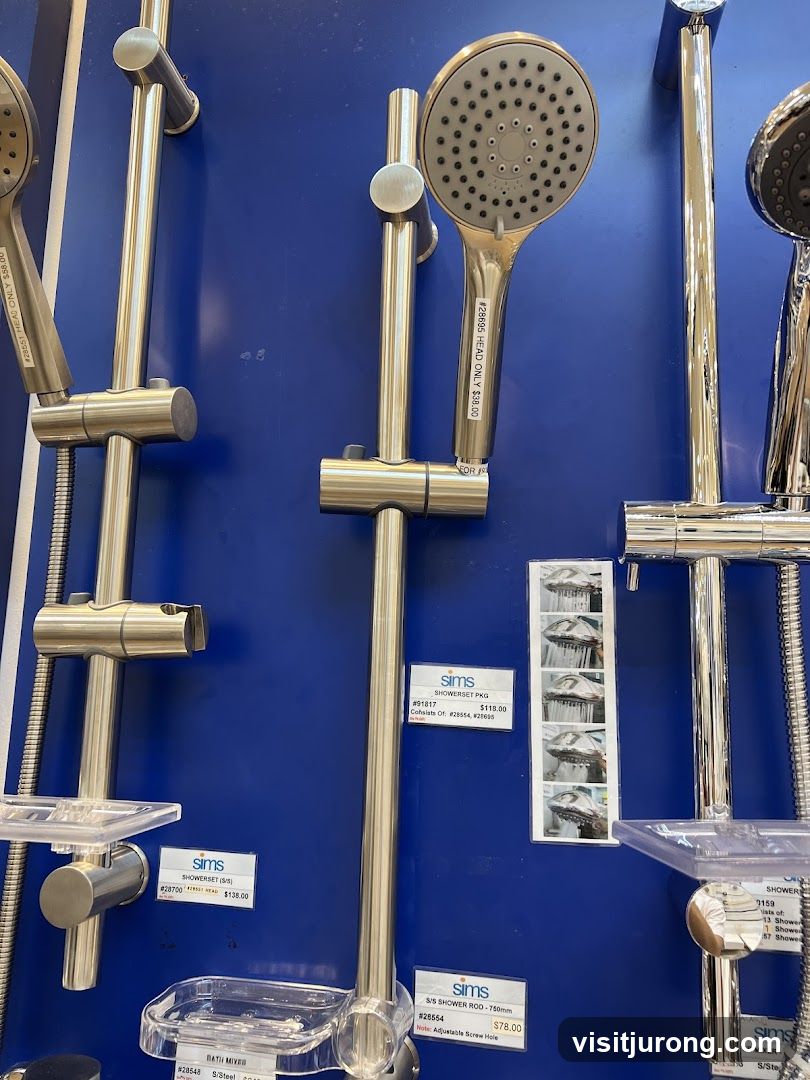 Shower Fixtures Display