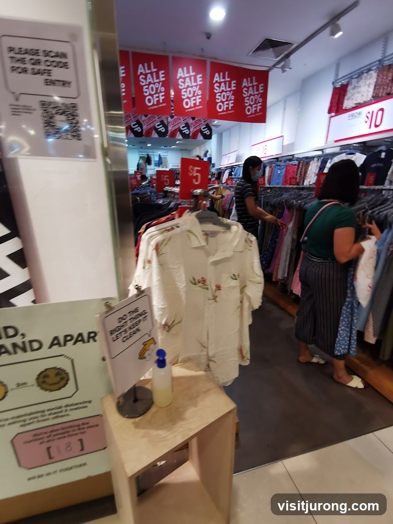 Clothing store sale