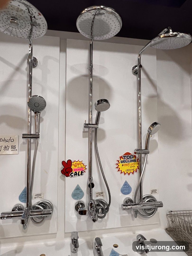 Shower Fixtures Display