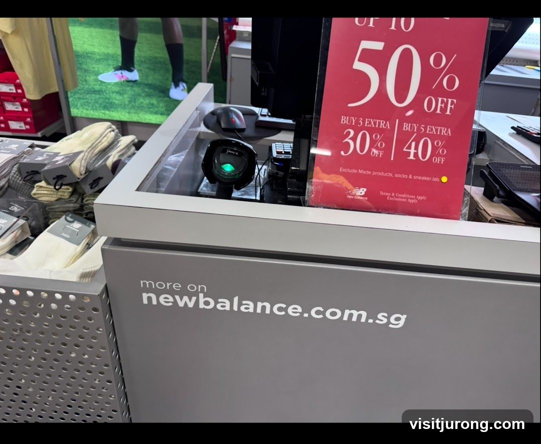 New Balance Sale Sign