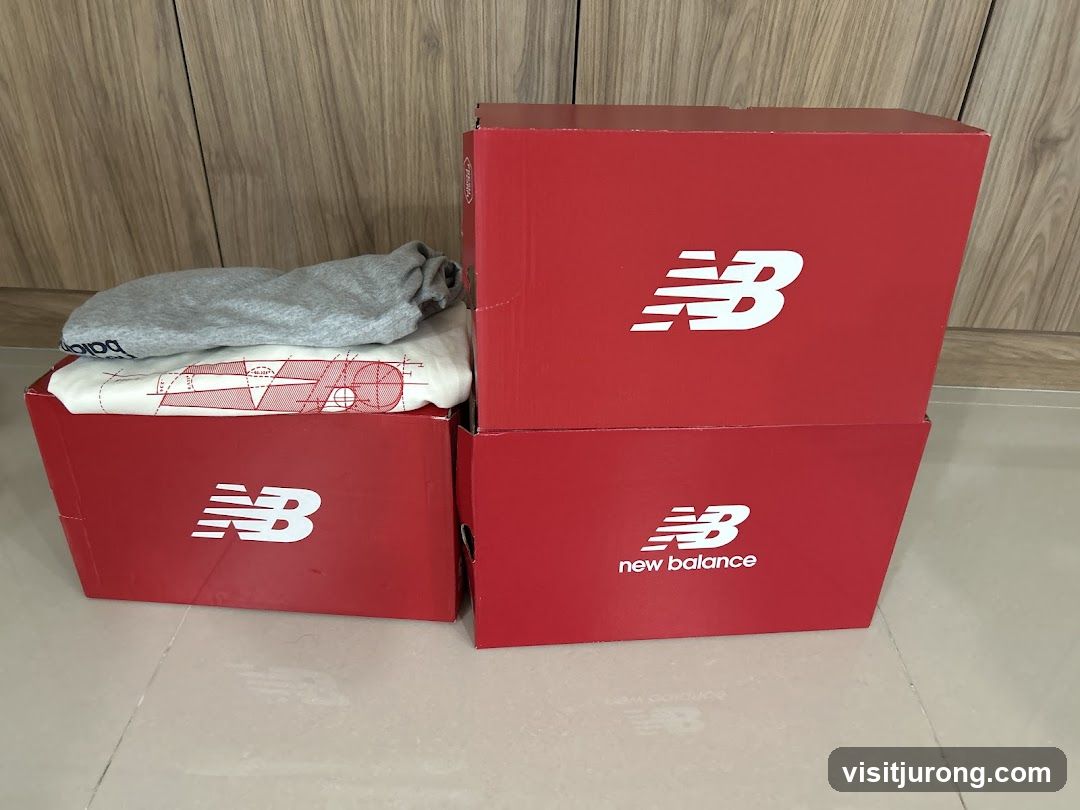 New Balance Boxes and Apparel