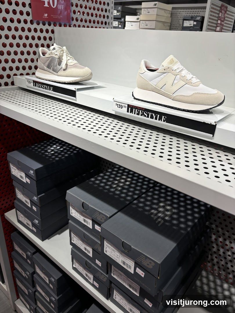 New Balance Shoes Display