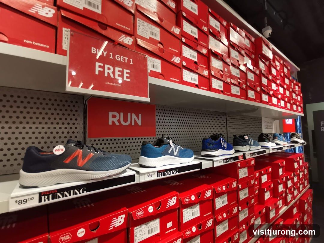 New Balance Running Shoes Display