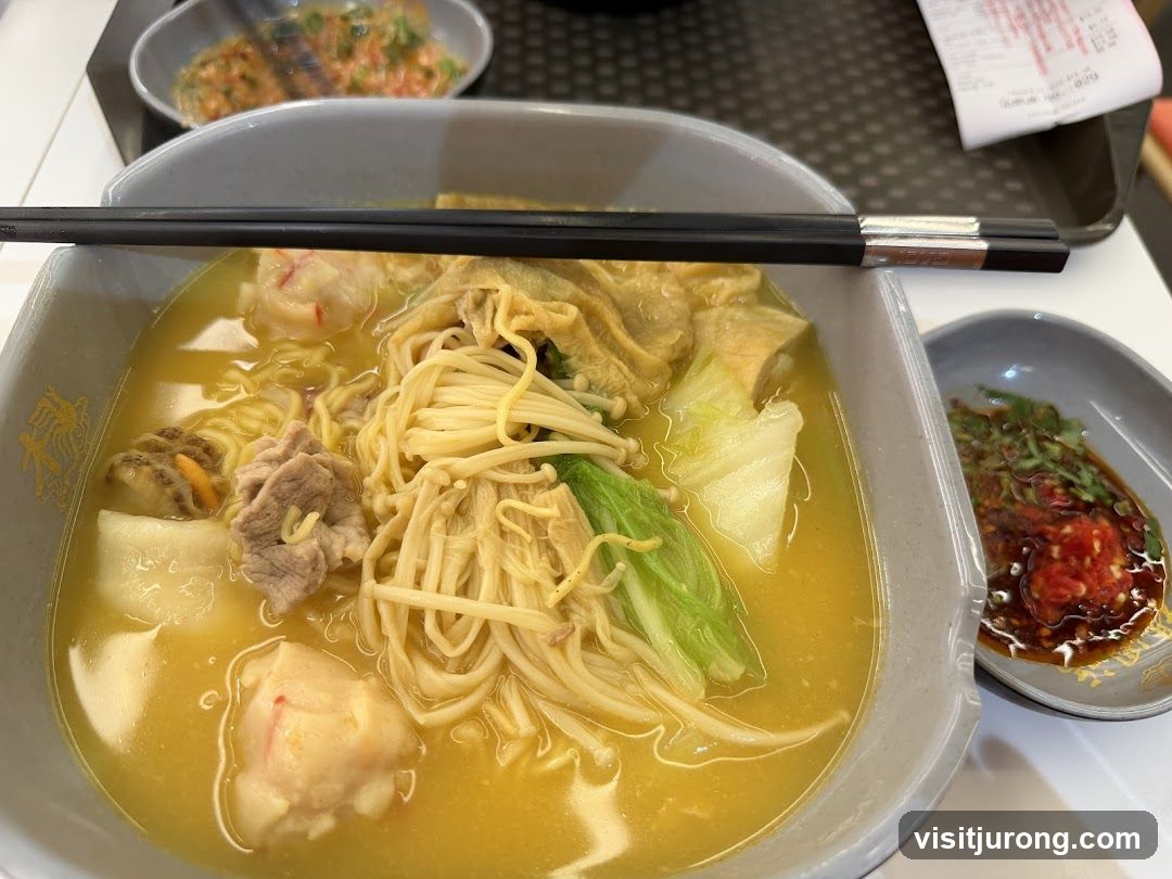 Noodle Soup with Meat and Vegetables