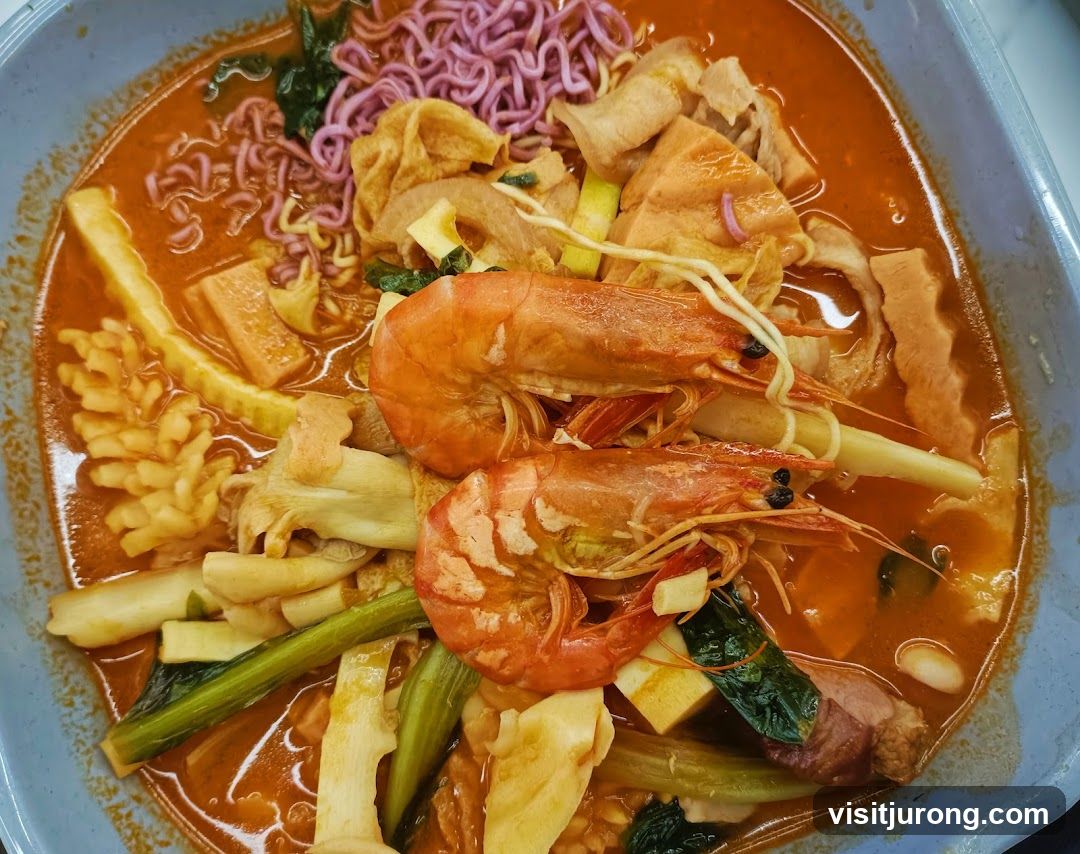 Spicy Noodle Soup with Shrimp