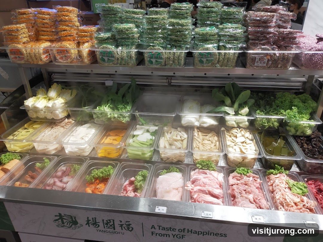 Hot Pot Ingredients Display