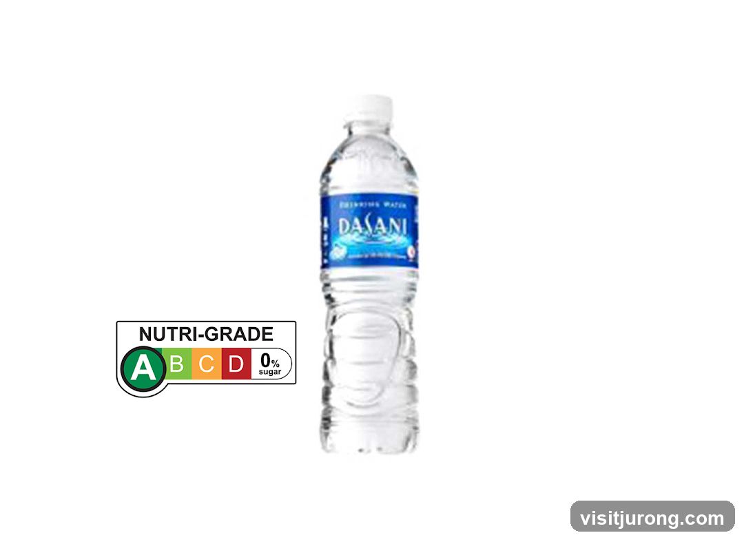 Dasani Drinking Water Bottle with Nutri-Grade Label