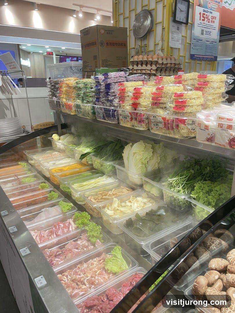 Hot Pot Ingredients Display