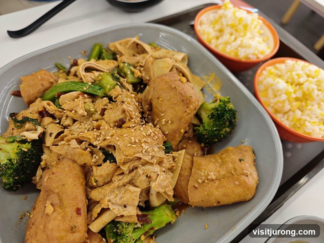 Stir-fried dish with rice