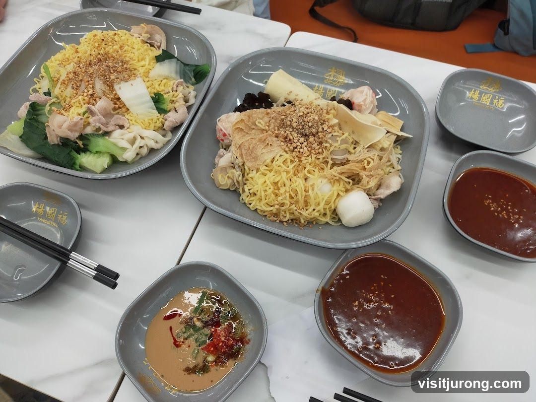 Noodle Dishes with Dipping Sauces
