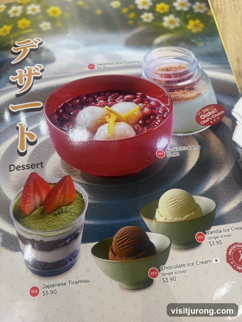 Dessert Menu