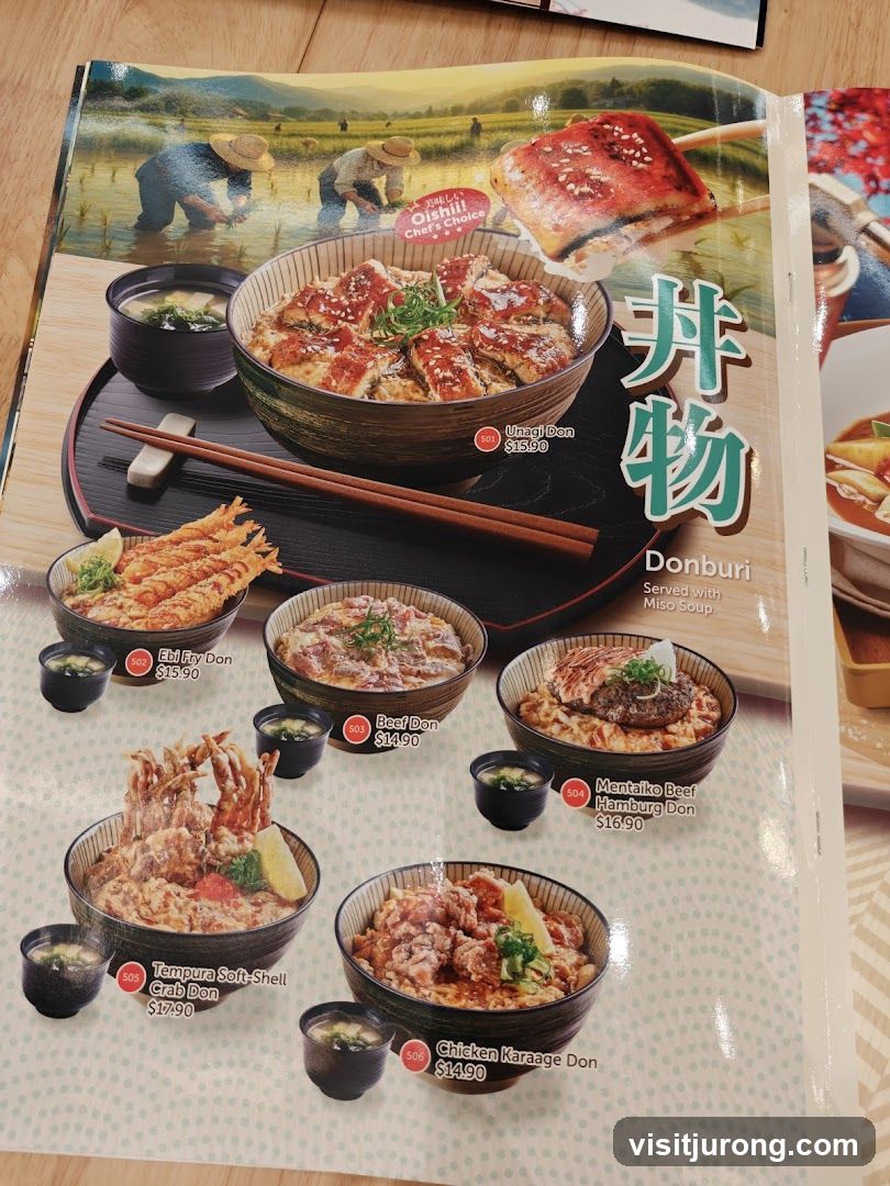 Donburi Menu